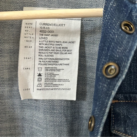 Current Elliott  The Snap Jacket Sz S - Picture 7 of 10